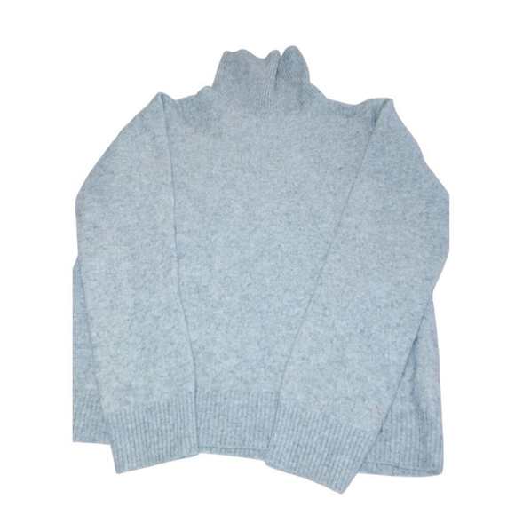 Iliny Xin 100% Merino Luxury Wool Gray NormcoreTurtleneck Sweater Long Sleeve XS - Picture 1 of 7